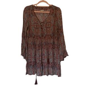 Ethereal Paisley Bohemian Tunic Top/Dress